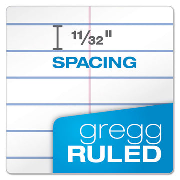 Ampad® Earthwise By Ampad Recycled Reporter's Notepad, Gregg Rule, White Cover, 70 White 4 X 8 Sheets freeshipping - TVN Wholesale